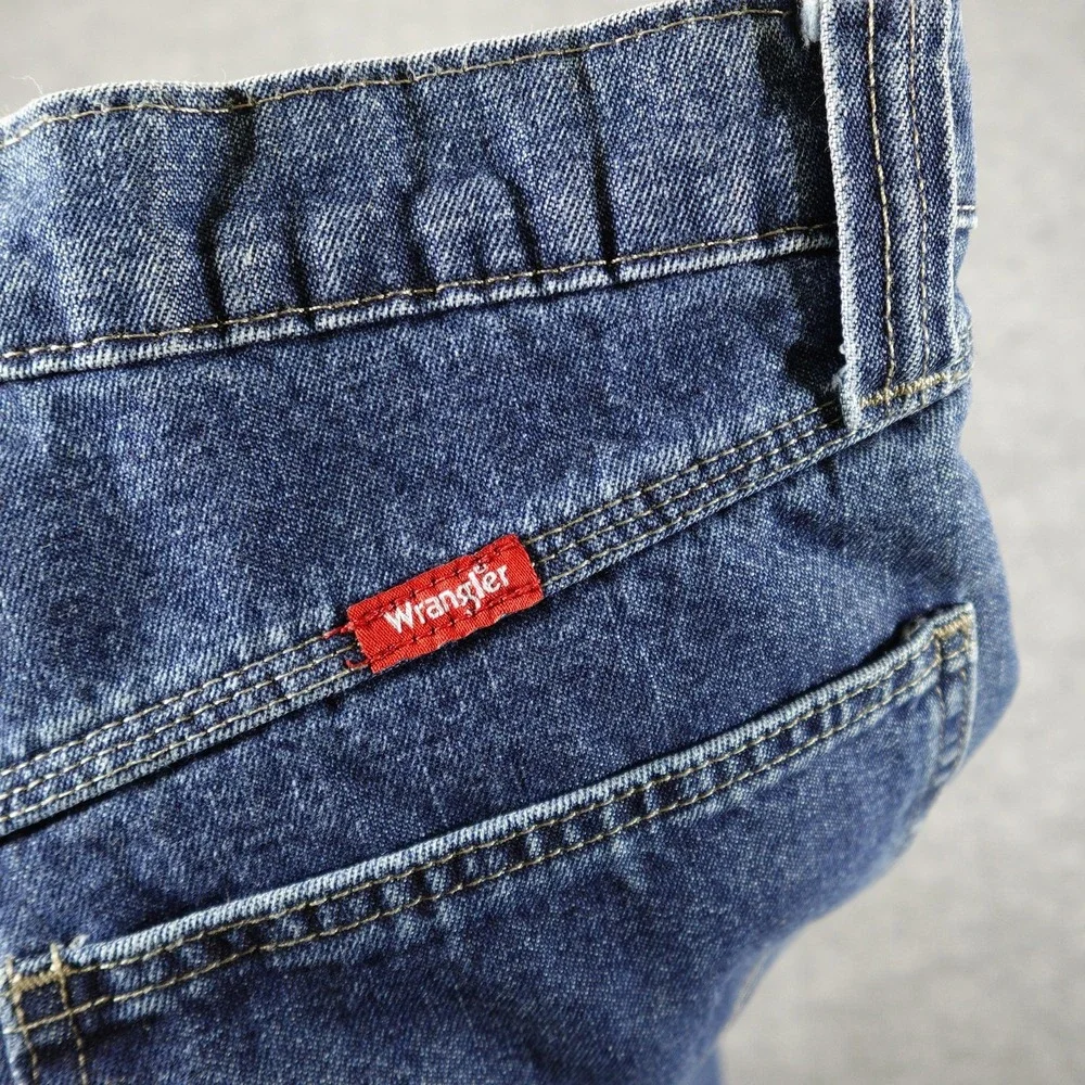 Wrangler Jeans Mens 32x32 Blue Straight‎ Relaxed Lined Insulated Denim Pockets